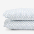 Feliciana Geo Garment Washed Cotton Percale Pillowcase Set - Blue Multi, King
