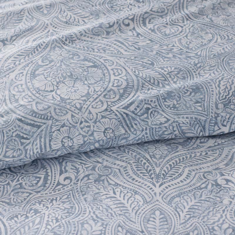 Paisley Grace Floral Premium Smooth Wrinkle-Free Sateen Sham - Blue, Standard
