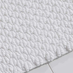 Textured Handwoven Cotton Bath Rug - Diamond, 17 in. x 24 in.