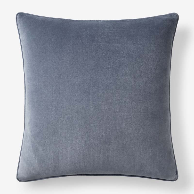 Velvet Decorative Square Pillow Cover - Light Blue,  24 in. x 24 in.