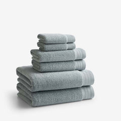Plush Spa Solid 6-Piece Bath Set - Seaspray