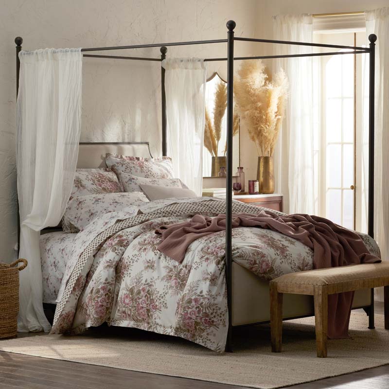 Rupa Premium Smooth Sateen Pillowcase Set - Cream Multi, Standard