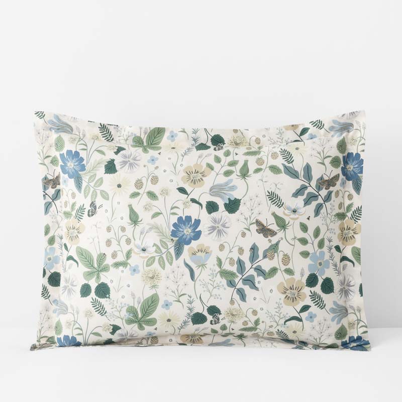 Strawberry Fields Classic Cool Cotton Percale Sham - Beige, Standard