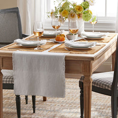 Solid Fringe Napkins, Set of 4 - White