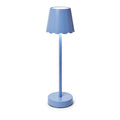 Scallop Cordless LED Table Lamp - Blue