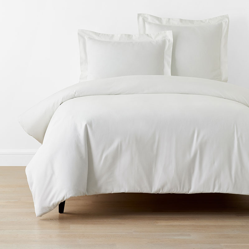 Classic Oxford Solid Duvet Cover - White, Twin/Twin XL