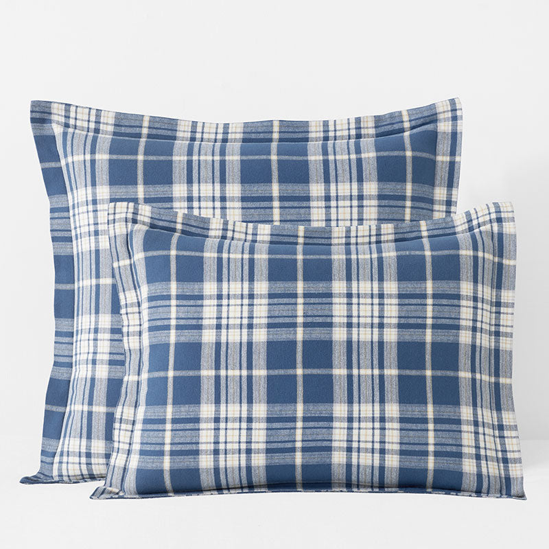 Classic Plaid Ultra-Cozy Cotton Velvet Flannel Sham - Scot, Standard