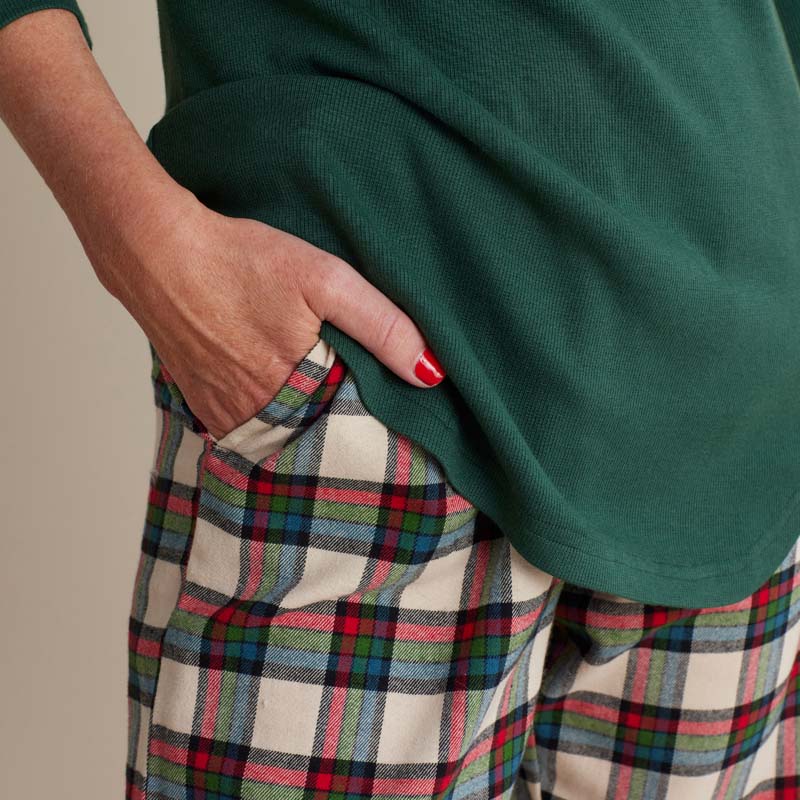 Family Flannel Women's Jogger Pants Pajama Set - Idyllwild, XXXL