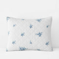 Brinda Floral Quilted Sham - White, King