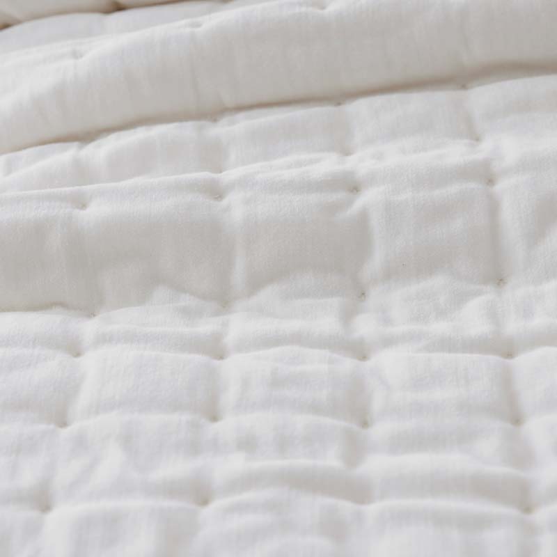 Tufted Stitch Velvet Quilted Sham