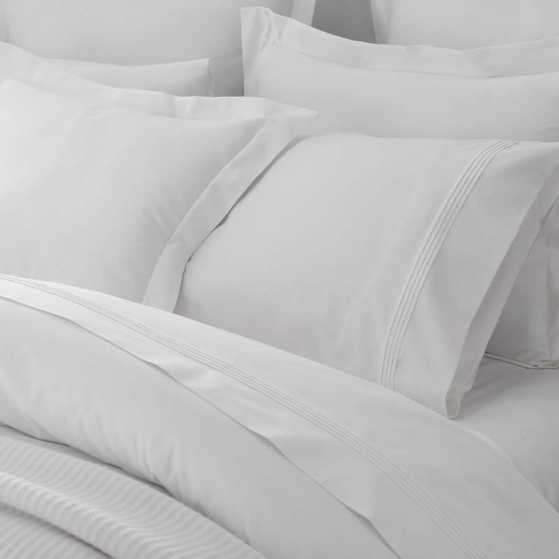Luxe Smooth Egyptian Cotton Sateen Fitted Bed Sheet - White, Full
