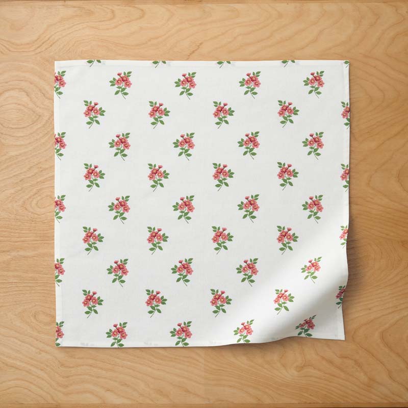 Garden Floral Cotton Napkins, Set of 4 - Natures Bouquet