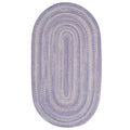 Bambini Braided Chenille Rug - Periwinkle, 7' x 9' Oval