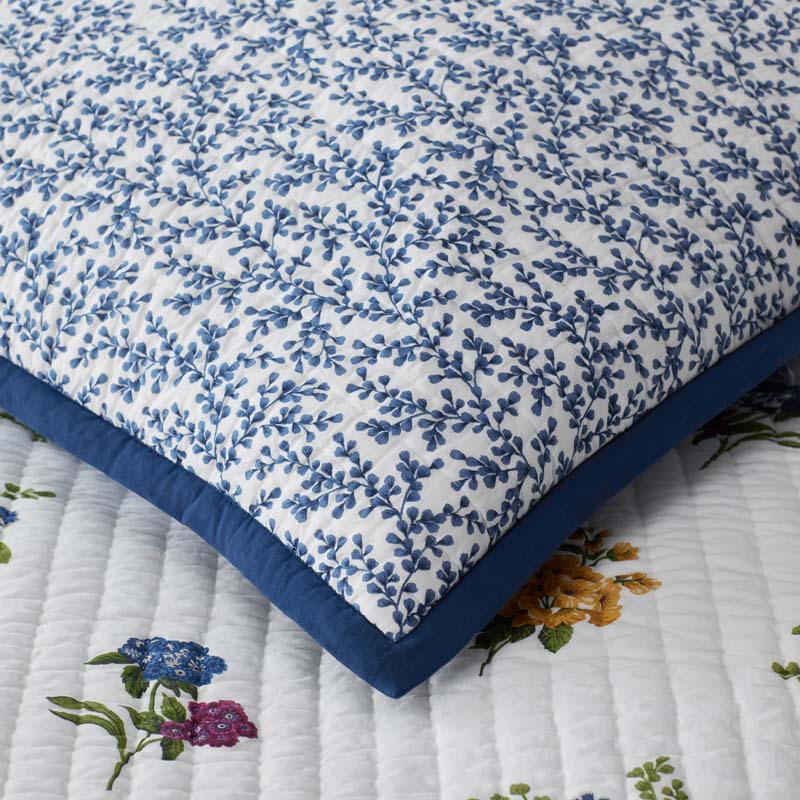 Alden Floral Reversible Quilted Sham - Ivory, Standard