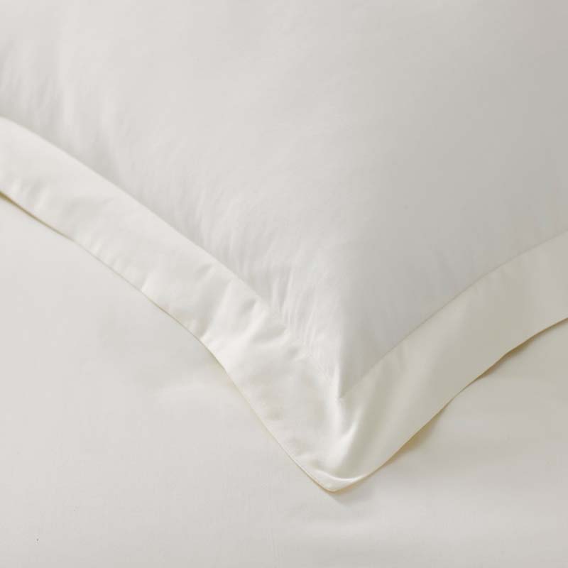 Luxe Smooth Egyptian Cotton Sateen Fitted Bed Sheet - Cream, Full