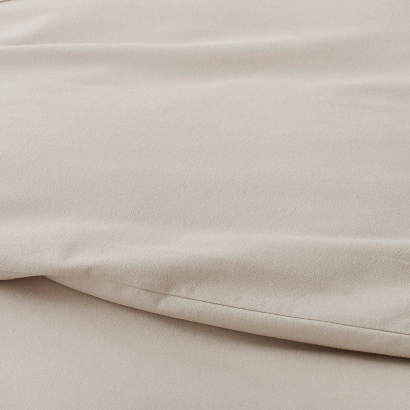 Classic Ultra-Cozy Cotton Velvet Flannel Pillowcase Set - Oatmeal, King