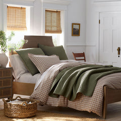 Voile Sham - Dark Olive, Standard