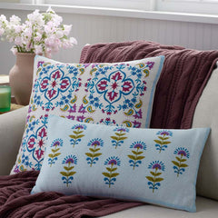 Idril Floral Decorative Square Pillow Cover - Multi