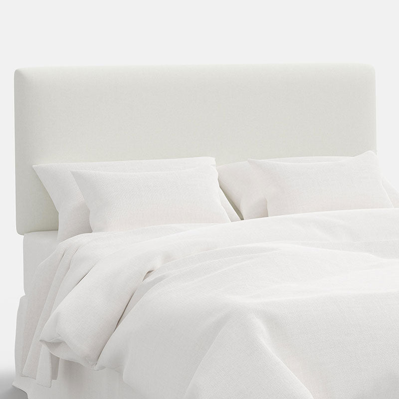 Tribeca Textured Linen Headboard - White, Full