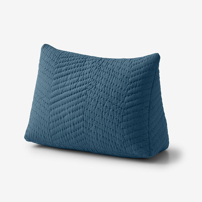 Voile Reading Wedge Pillow Cover - Pacific, Medium