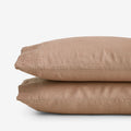 Premium Breathable Washed Linen Solid Pillowcase Set - Light Clay, King