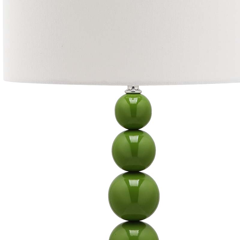 Beaded Table Lamp, Set of 2 - Green