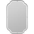 Gilded Floating Frame Wall Mirror - Silver