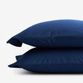 Classic Cool Organic Cotton Percale Solid Pillowcase Set - Navy, Standard