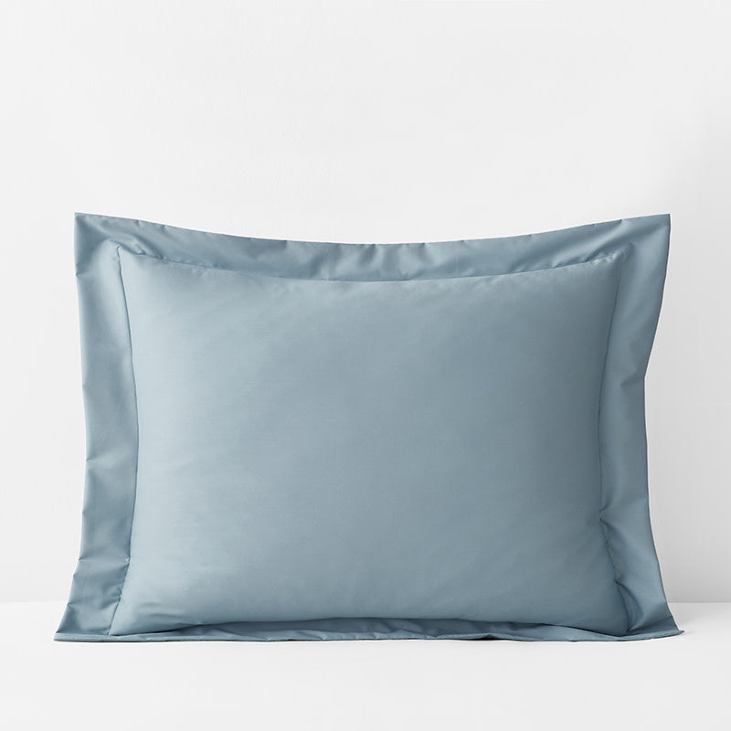 Classic Smooth Wrinkle-Free Sateen Sham - Blue Shale, King