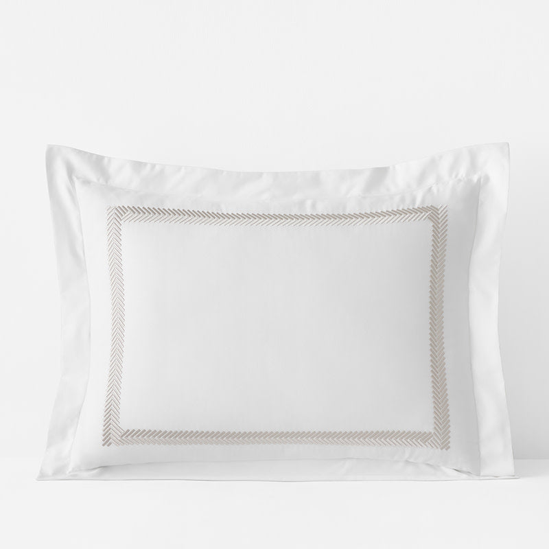 Hewett Luxe Smooth Egyptian Cotton Sateen Sham - Taupe, King