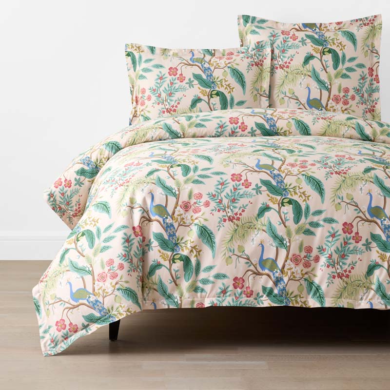 Peacock Classic Smooth Sateen Duvet Cover - Blush, Twin/Twin XL