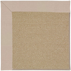 Sunbrella Narrow Stripe Bordered Indoor/Outdoor Rug - Antique Beige, 5' x 8'