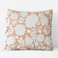 Feliciana Chrysanthemum Reversible Quilted Sham - Clay, Euro