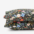 Strawberry Fields Classic Cool Cotton Percale Pillowcase Set - Black Multi, Standard