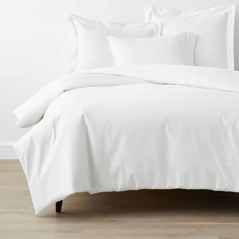 Classic Smooth Wrinkle-Free Sateen Bed Duvet Cover - White, Full/Queen