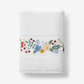 Strawberry Fields Embroidered Bath Towel - White
