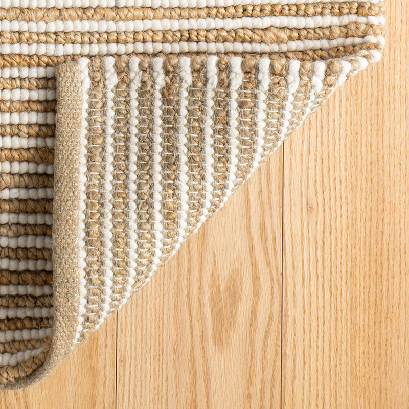 Twiggy Natural Handwoven Jute/Wool Rug - Natural, 2' x 3'