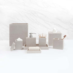 Modern Waste Basket - Ivory