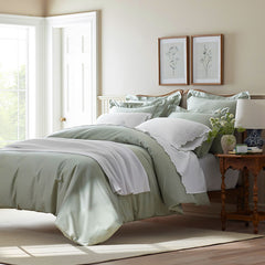 Classic Smooth Sateen Solid Comforter - Light Sage, Full