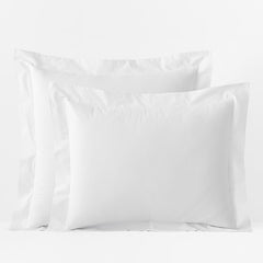 Classic Cool Organic Cotton Percale Solid Sham - White, Euro
