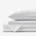 Marcella Premium Smooth Egyptian Cotton Sateen Bed Sheet Set - White, King