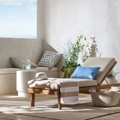 Classic Cabana Stripe Beach Towel - Taupe