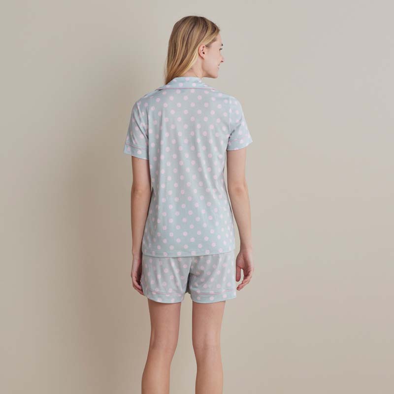 Cotton Modal Women's Shorts Set - Pretty Dot, XL