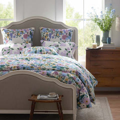 Garden Party Classic Cool Cotton Percale Comforter - Lilac, Full/Queen