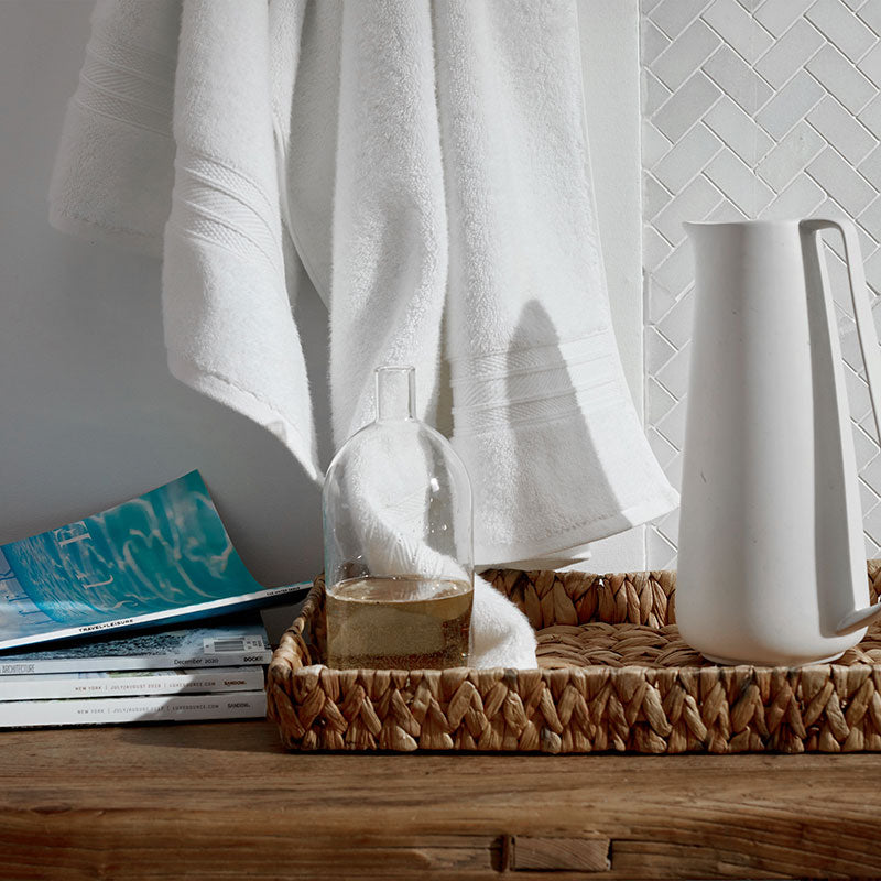 Cotton & TENCEL™ Lyocell Washcloths, Set of 2 - White