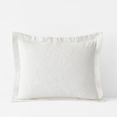 Putnam Cotton Matelassé Sham - Ivory