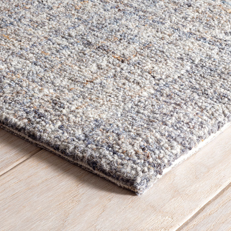 Harris Hand Hooked Wool Rug -  Blue, 8' x 10'