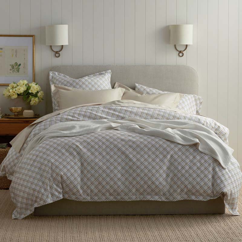 Leander Premium Smooth Wrinkle-Free Sateen Bed Sheet Set - Gray Multi, Twin