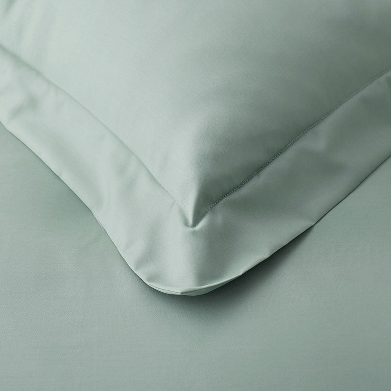 Premium Smooth Supima® Cotton Wrinkle-Free Sateen Duvet Cover - Sea Mist, Full/Queen