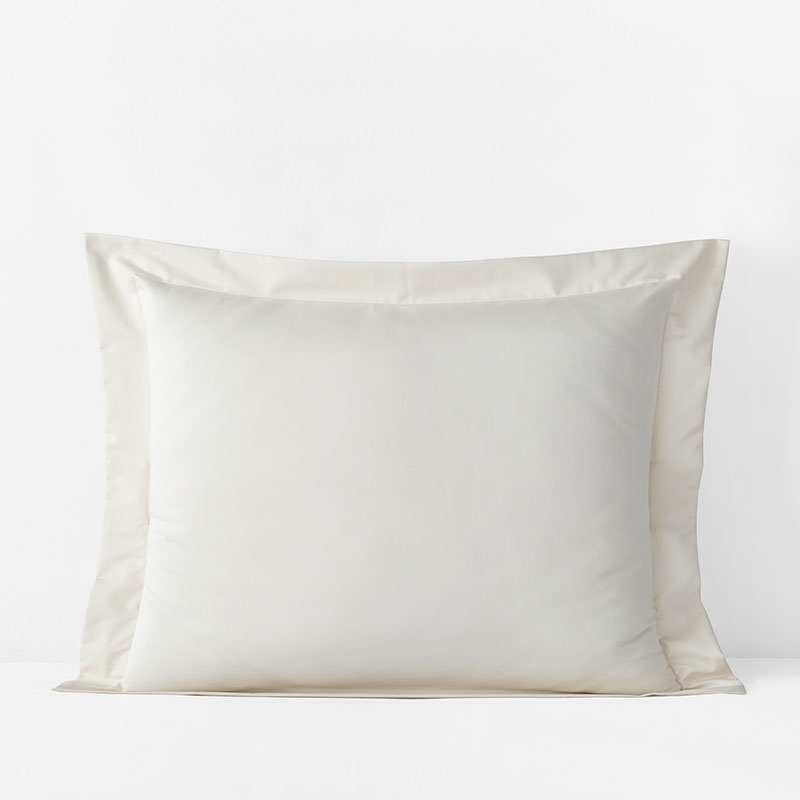 Premium Smooth Supima® Cotton Wrinkle-Free Sateen Sham - Ivory, Standard